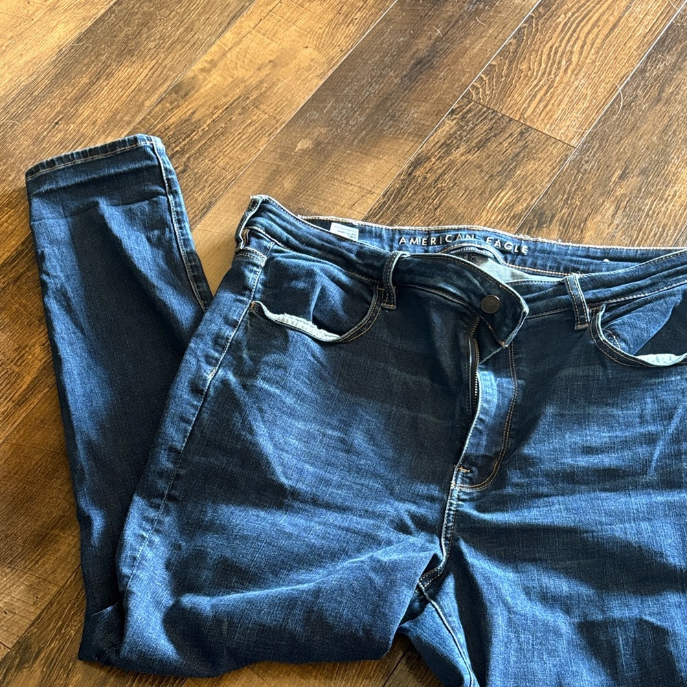 American Eagle Outfitters Dark Blue Denim Jeans